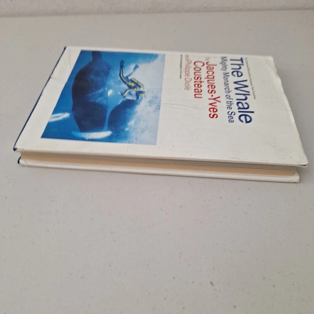 The Whale: Mighty Monarch of the Sea By Jacques Cousteau HC DJ 1970